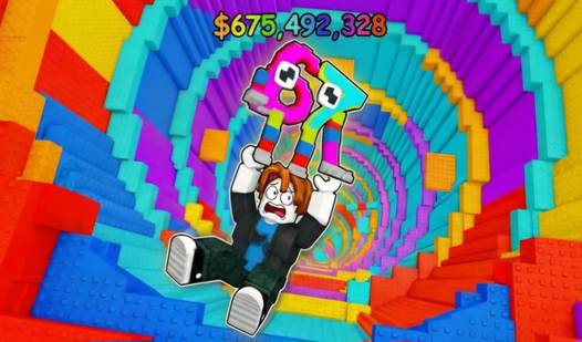 Fall for Brainrot browser game — endless falling obby on Playgama